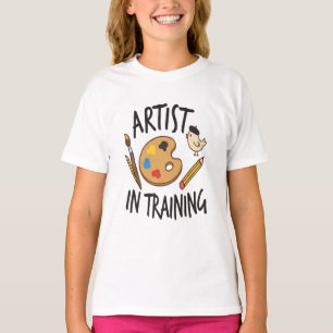 Artist in Training Cute Bird Back to School T-Shirt