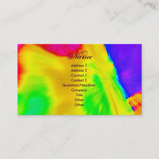 "Artist IV" Profile Card (Front)