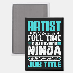 Artist Job Title Profession Artistic Art Creative Magnet