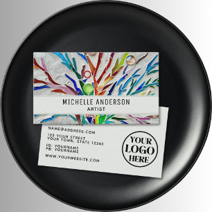 Artist Logo Colorful Business Card