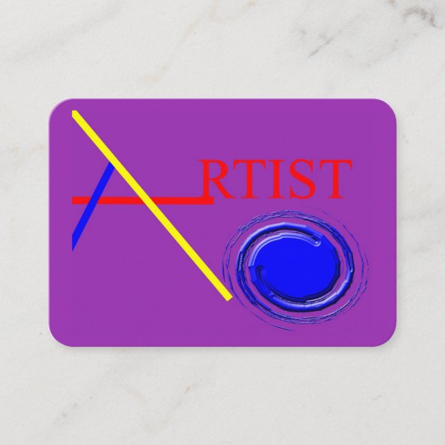 Artist Paint Swirl Business Card (Front)