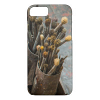 Artist Paintbrushes in Old Rusty Tin Cans