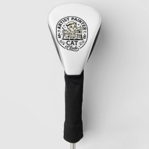Artist Painter Cat Funny Cat Graphic - Artist Pain Golf Head Cover