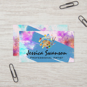 Artist Painter Creator   Paint Palette Business Card