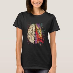 Artist Painter Neuroscience Colorful Human Brain T-Shirt