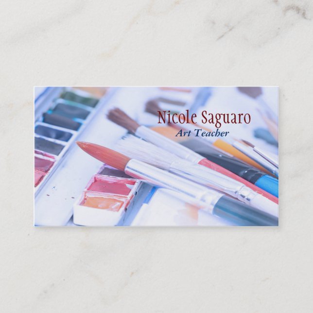 Artist Painter Teacher Business Card (Front)