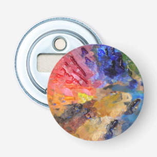 Artist Painter's Palette Colourful Paint Bottle Opener