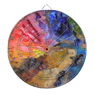Artist Painter's Palette Colourful Paint  Dartboard