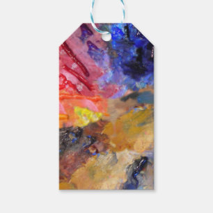Artist Painter's Palette Colourful Paint Gift Tags