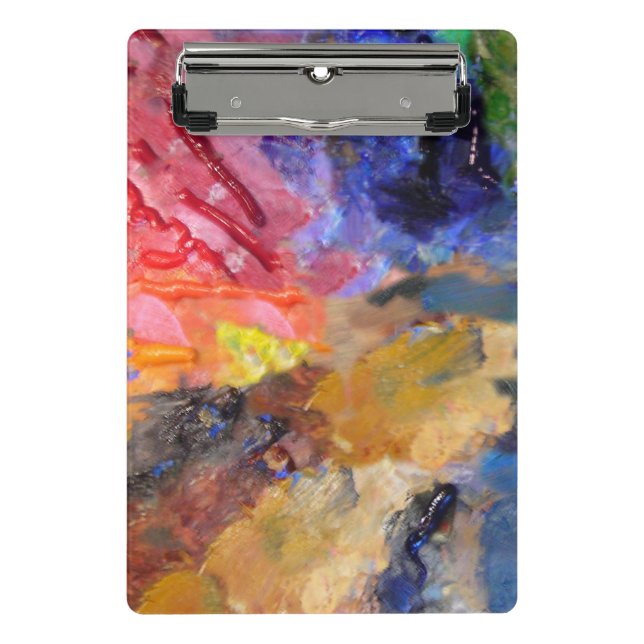 Artist Painter's Palette Colourful Paint  Mini Clipboard (Front)