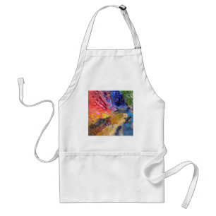 Artist Painter's Palette Colourful Paint  Standard Apron