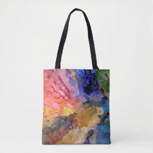 Artist Painter's Palette Colourful Paint  Tote Bag