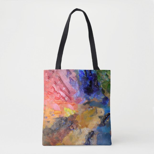 Artist Painter's Palette Colourful Paint  Tote Bag (Front)