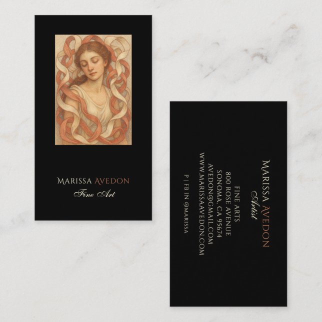 Artist Painting  Business Card (Front/Back)
