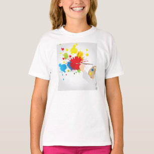 Artist Painting Girls T-Shirt