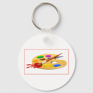 Artist Palette Key Ring