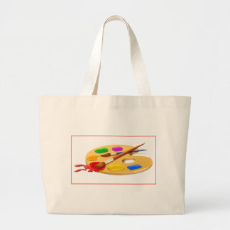Artist Palette Large Tote Bag
