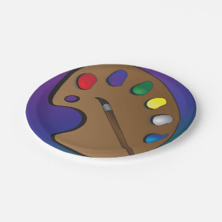 Artist Palette Paper Plates