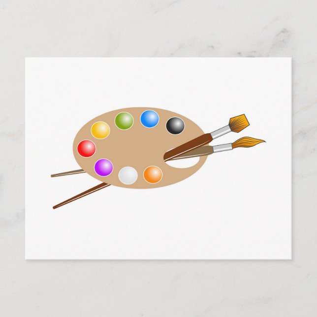 Artist Palette Postcard (Front)