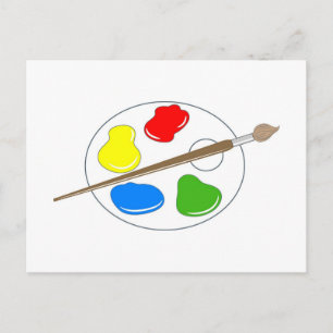Artist Palette Postcard