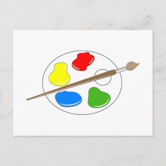 Artist Palette Postcard