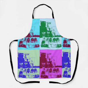 Artist pallet pop art apron