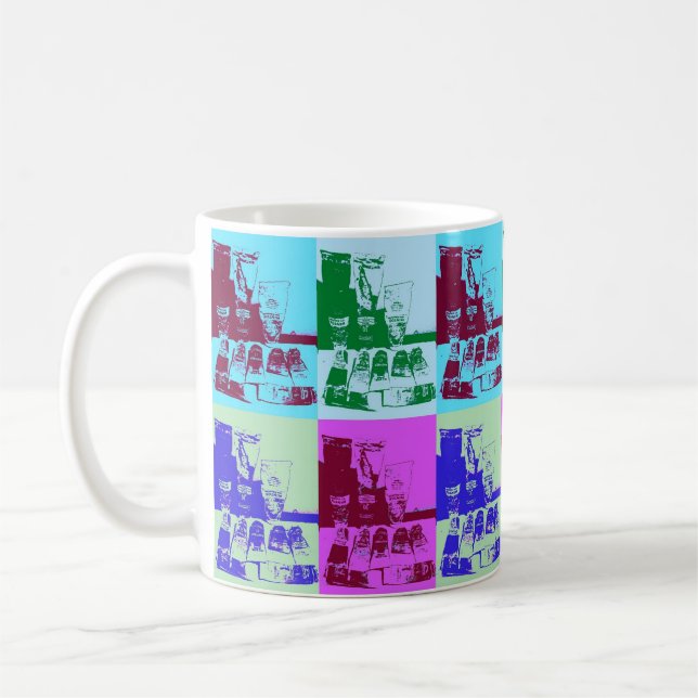 Artist pallet pop art coffee mug (Left)