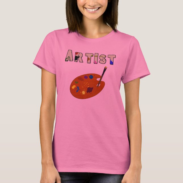Artist Pallette Long Sleeve Womens Shirt (Front)