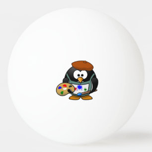 Artist Penguin Ping Pong Ball