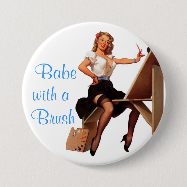 Artist Pin-Up 7.5 Cm Round Badge (Front)