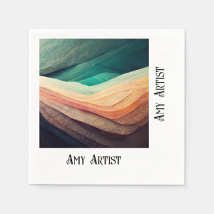 Artist Promotional Art Reception Napkin