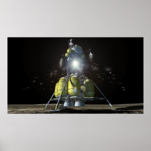 Artist rendition of a new spaceship to the moon 2 poster