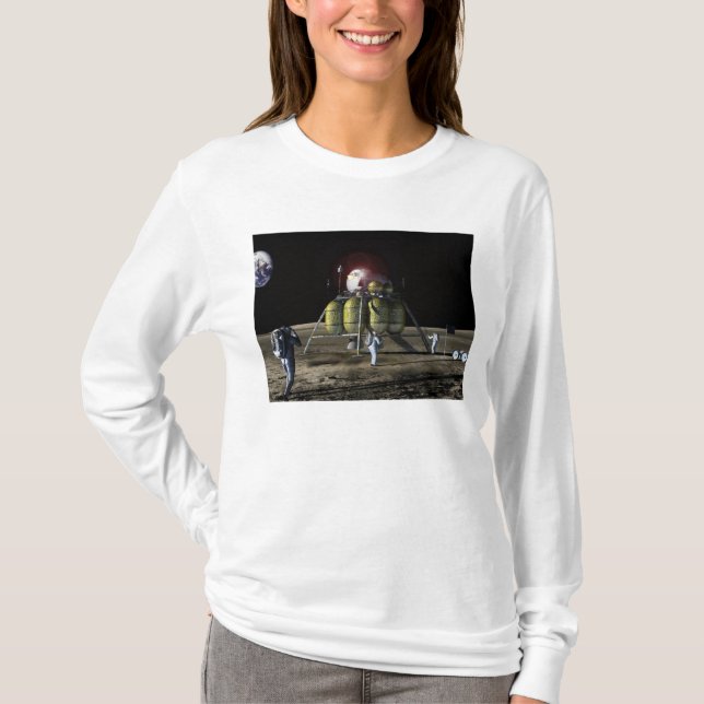 Artist rendition of a new spaceship to the moon 2 T-Shirt (Front)