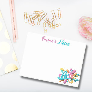 Artist Script Typography,Colourful, Modern, Stylis Post-it Notes