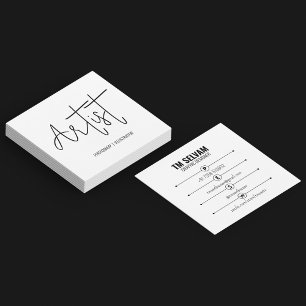 Artist Square Business Card