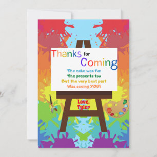 Artist Thank You Card