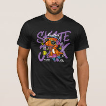 Artist Walk Skate Park Dino T-Shirt (Dark)