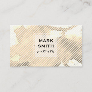 Artiste Watercolor Golden Business Card