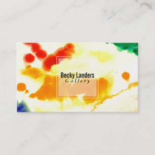 Artiste Watercolor III Business Card