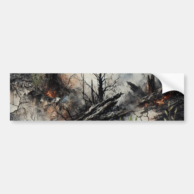 Artistic Abstract Bumper Sticker (Front)