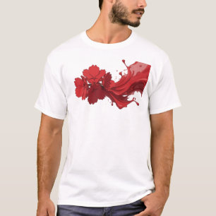 Artistic ABSTRACT FLOWER Fashion Art T-Shirt