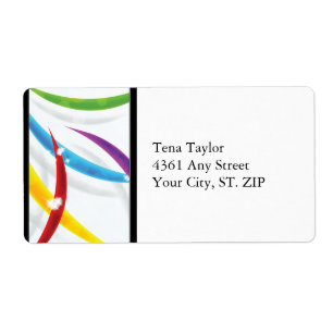 ARTISTIC ABSTRACT MAILING LABELS TEMPLATE