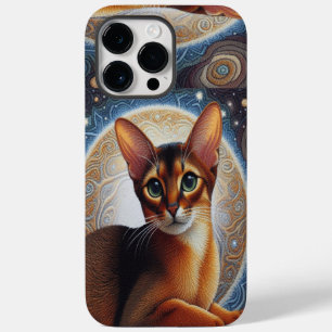 Artistic Abyssinian Cat, Modern Abyssinian Kitten Case-Mate iPhone 14 Pro Max Case