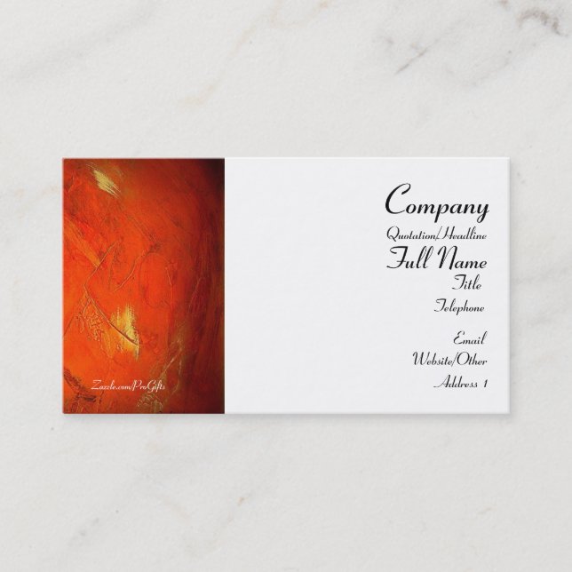 Artistic Adobe Business Cards (Front)