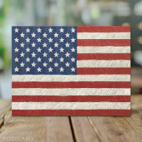 Artistic American Flag - Hand Sketched Art