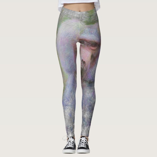 artistic animal baboon leggings (Front)