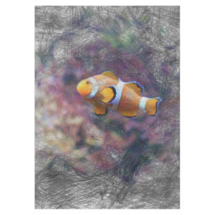 artistic animal clown fish tablecloth