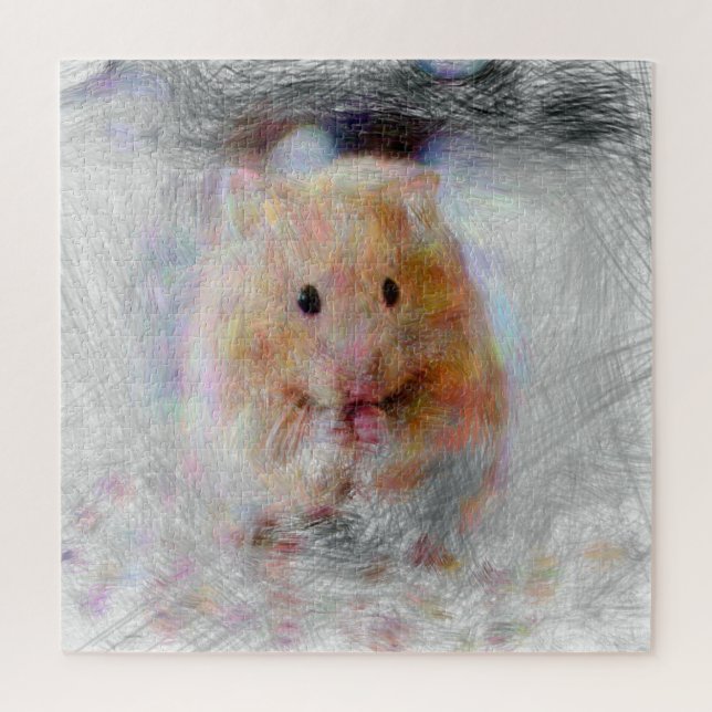 artistic animal hamster jigsaw puzzle (Vertical)