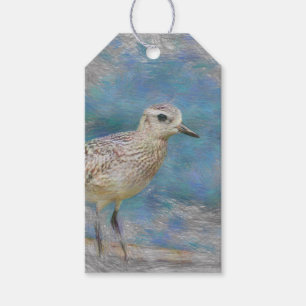 artistic animal small bird gift tags
