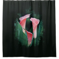 *~* Artistic AR12 Floral Calla Lily Coral Green